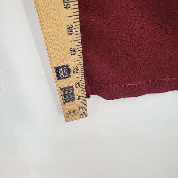 Bridge By Gly Mid Rise Flare Jeans Solid Stretch Women Size 28 Red NWT - Picture 10 of 14